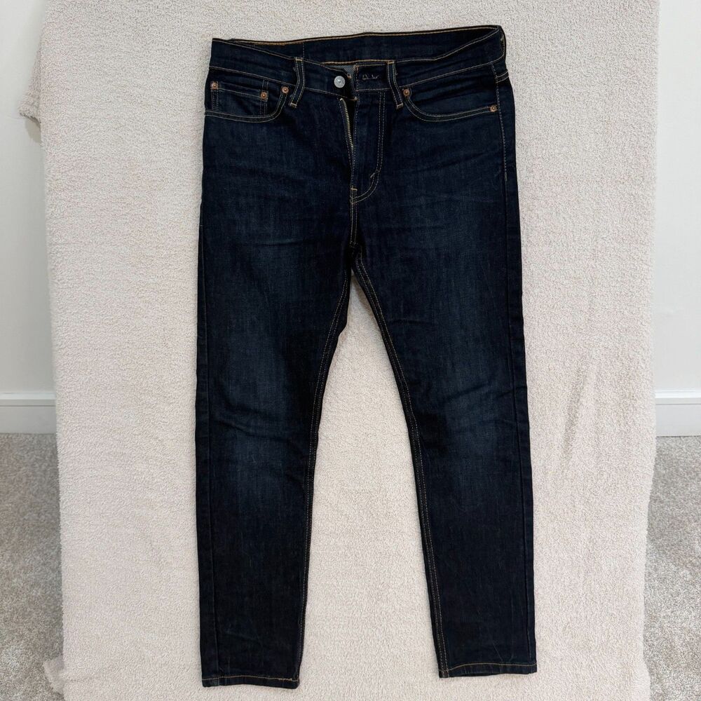 Levi's 510 Slim Fit Jeans Mens 31x30 Dark Rinse Indigo Stretch Denim Red Tab